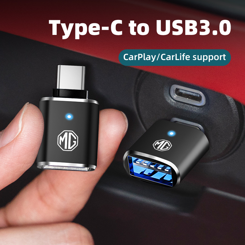 Car Accessories Quirky - Car LED Type C To USB