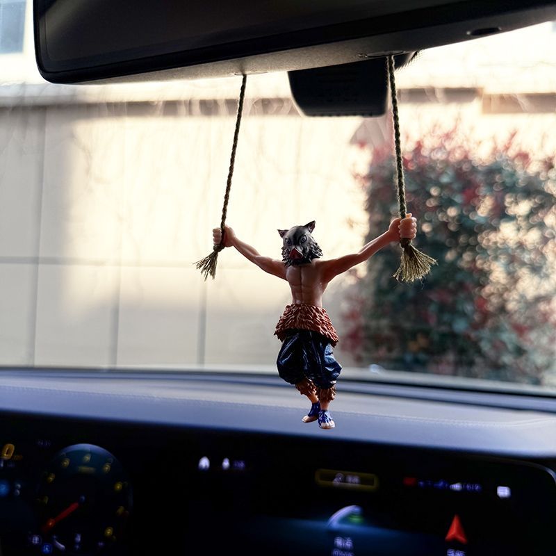 Car Accessories Hanging From Mirror - Demon Slayer Anime Car Interior Decoration