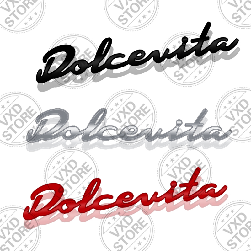 Car Accessories Bali - 3D Dolcevita Letters Emblem METAL Rear