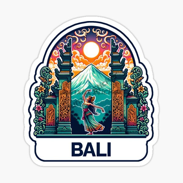 Car Accessories Bali - BALI INDONESIA Beach Surfing Car Sticker