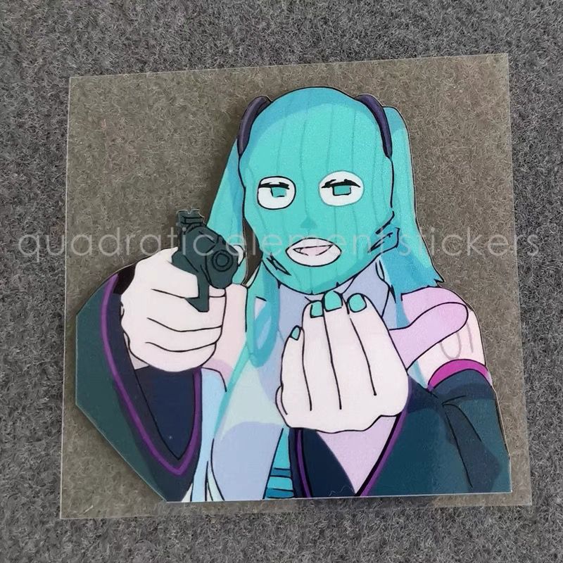 Car Accessories Girl - Miku Motorcycle Sticker Water Proof Electric