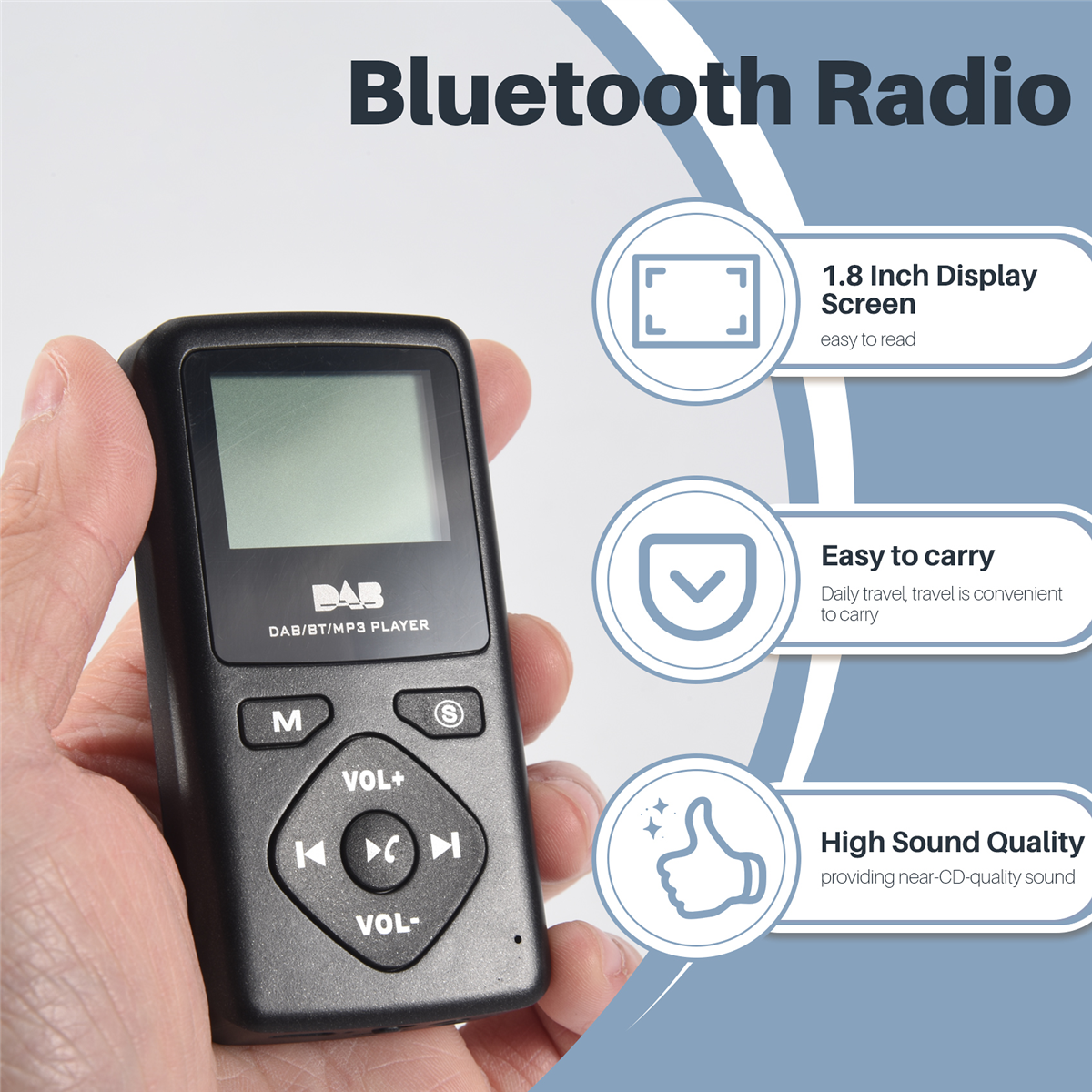 Fm Transmitter - Better Quality DAB/DAB Digital Radio Bluetooth