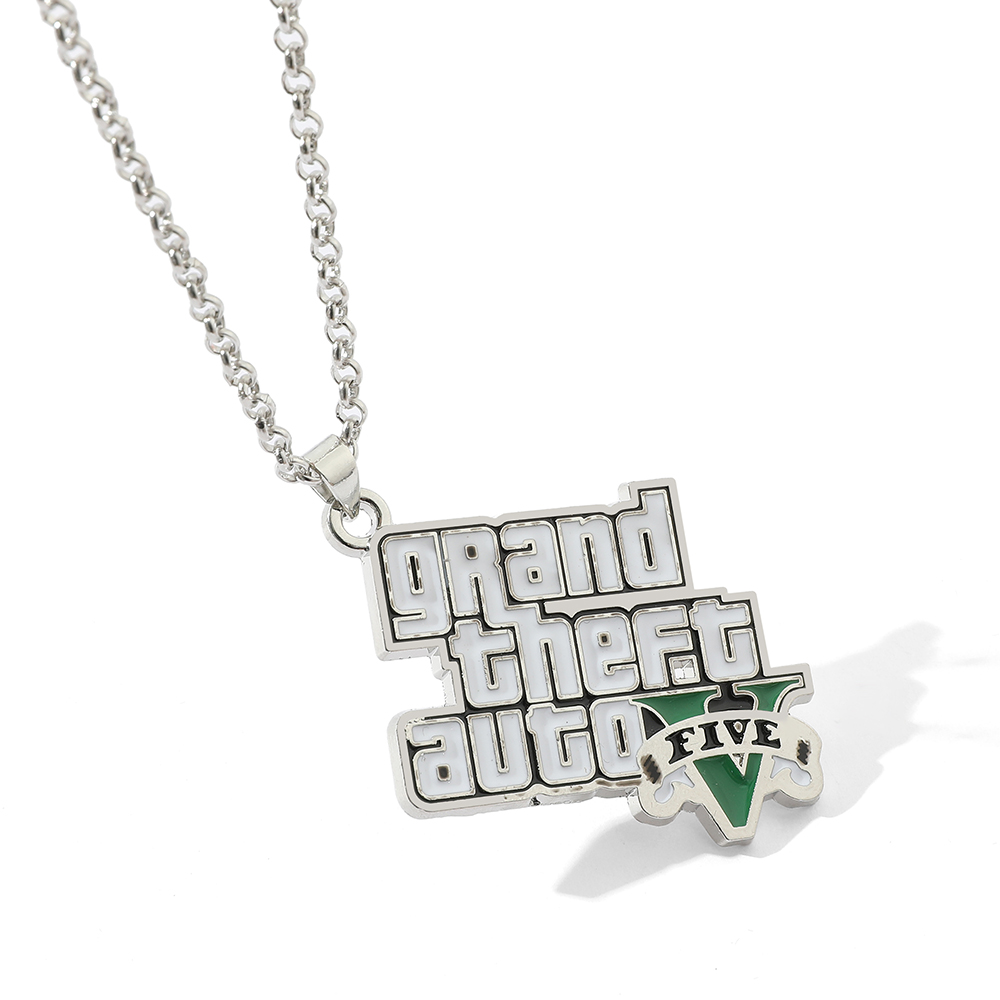 Car Accessories Quirky - Creative Metal Car Letter Necklace Cartoon
