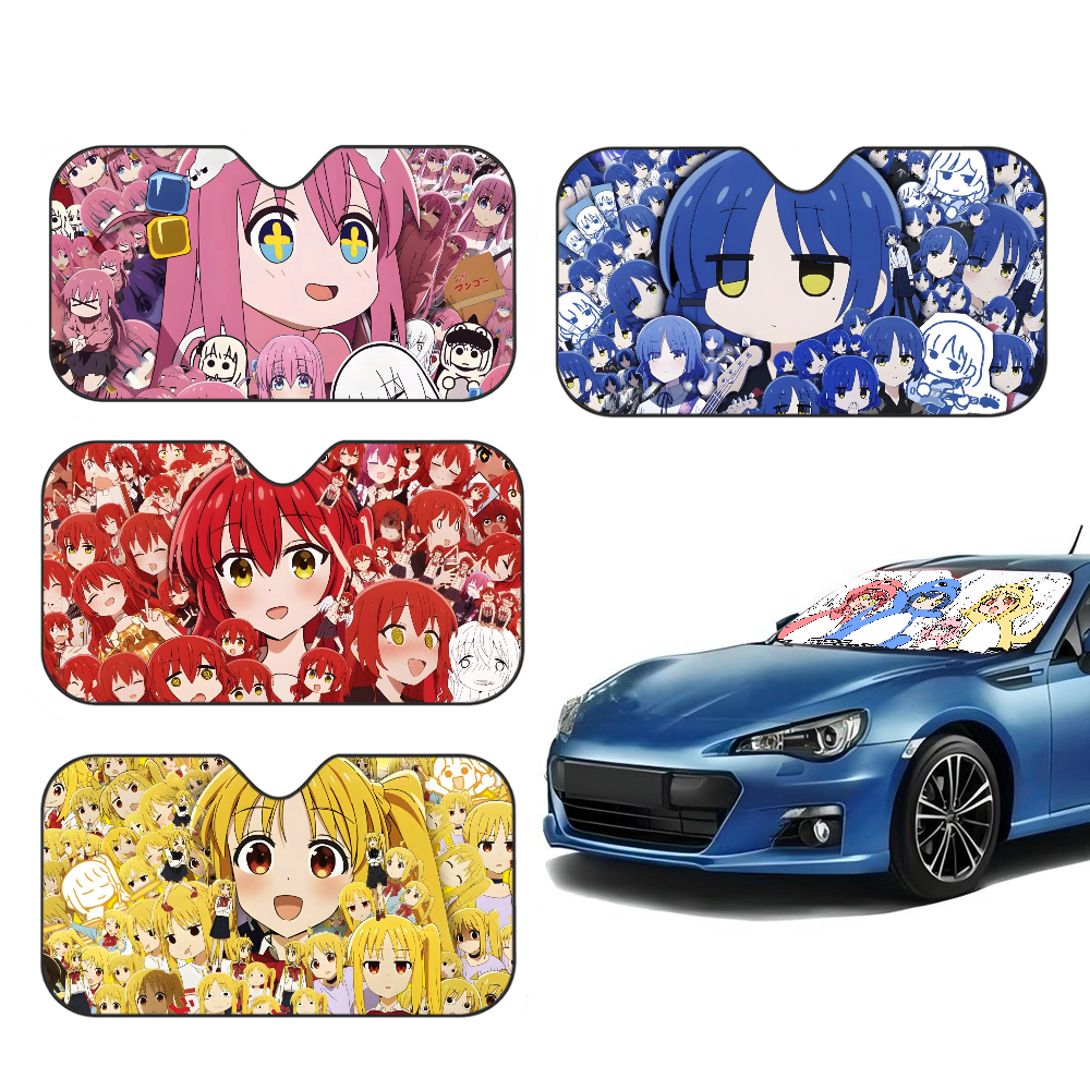 Car Accessories Window - Anime B-bocchi The Rock Cartoon Car