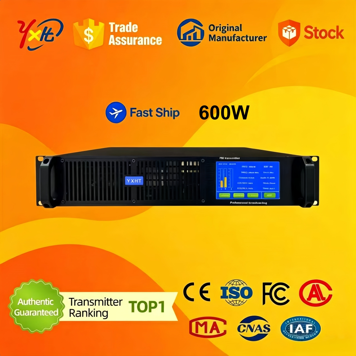 Fm Transmitter - YXHT-2, 600W FM Transmitter School Broadcast,