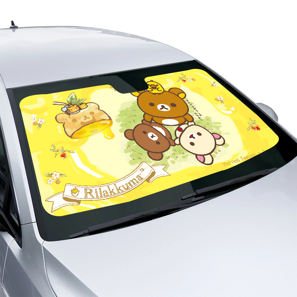 Kawaii Rilakkuma Bear Windshie - Car Accessories Window review and price