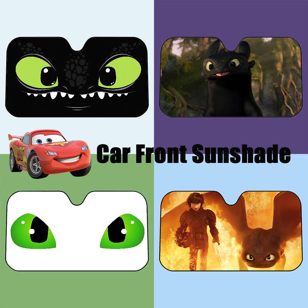 Cartoon EYE Toothless Windshie - Car Accessories Window review and price