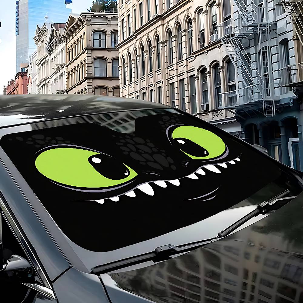 Cartoon EYE Toothless Windshie - Car Accessories Window review and price