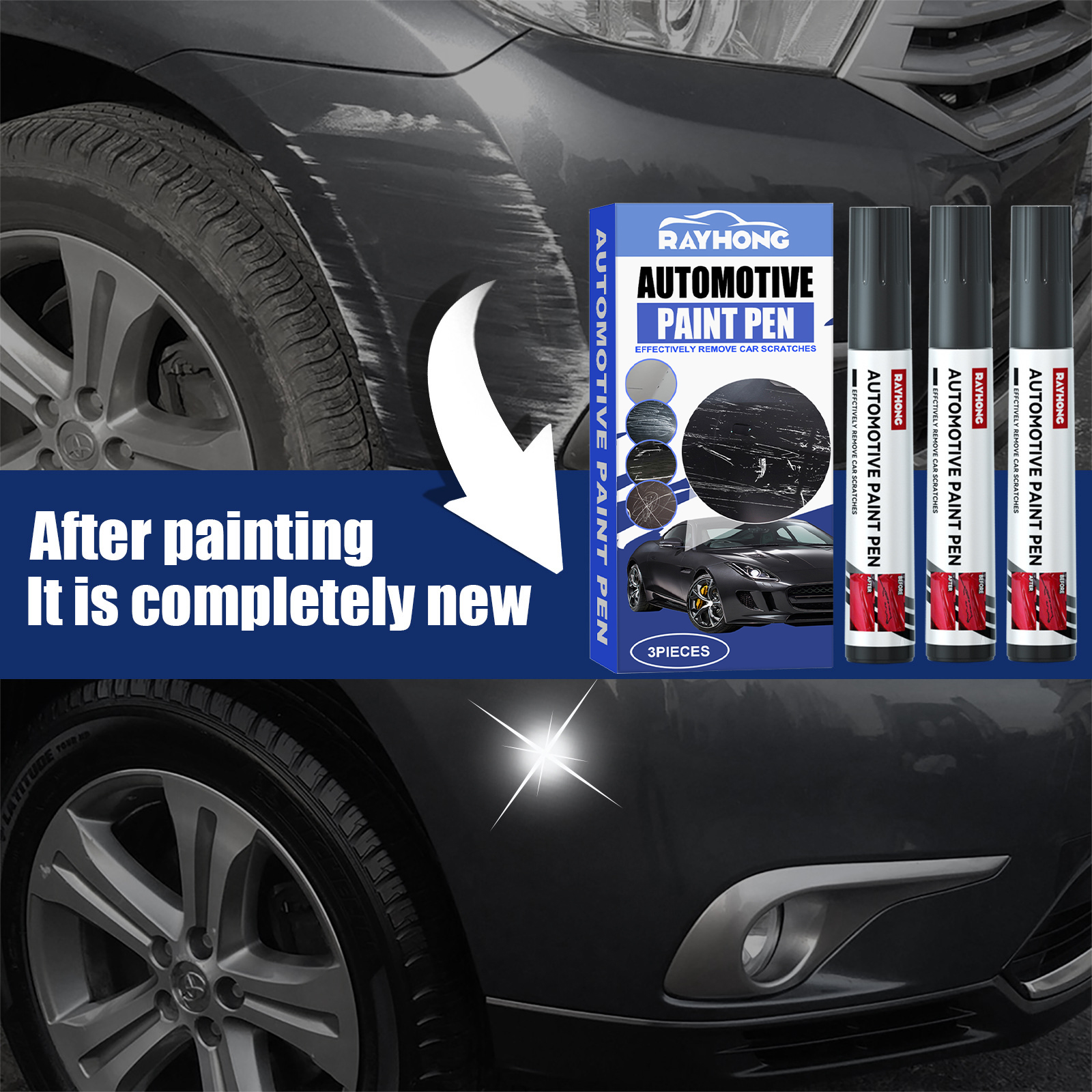 Automotive Touch Up Paint Blac - Car Scratch Remover Pen review and price