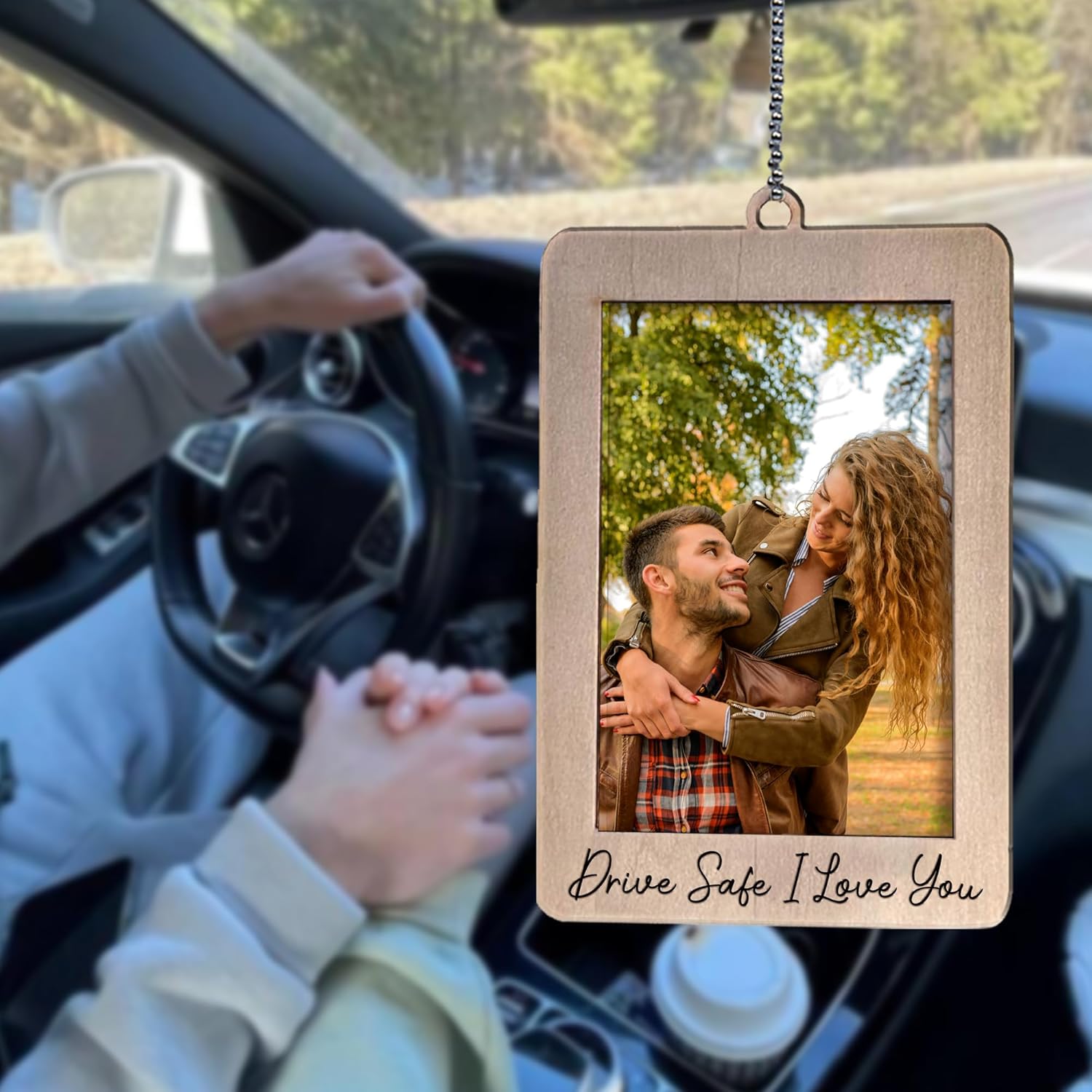 Car Decor Hanging Photo Frame, - Car Accessories Hanging From Mirror review and price