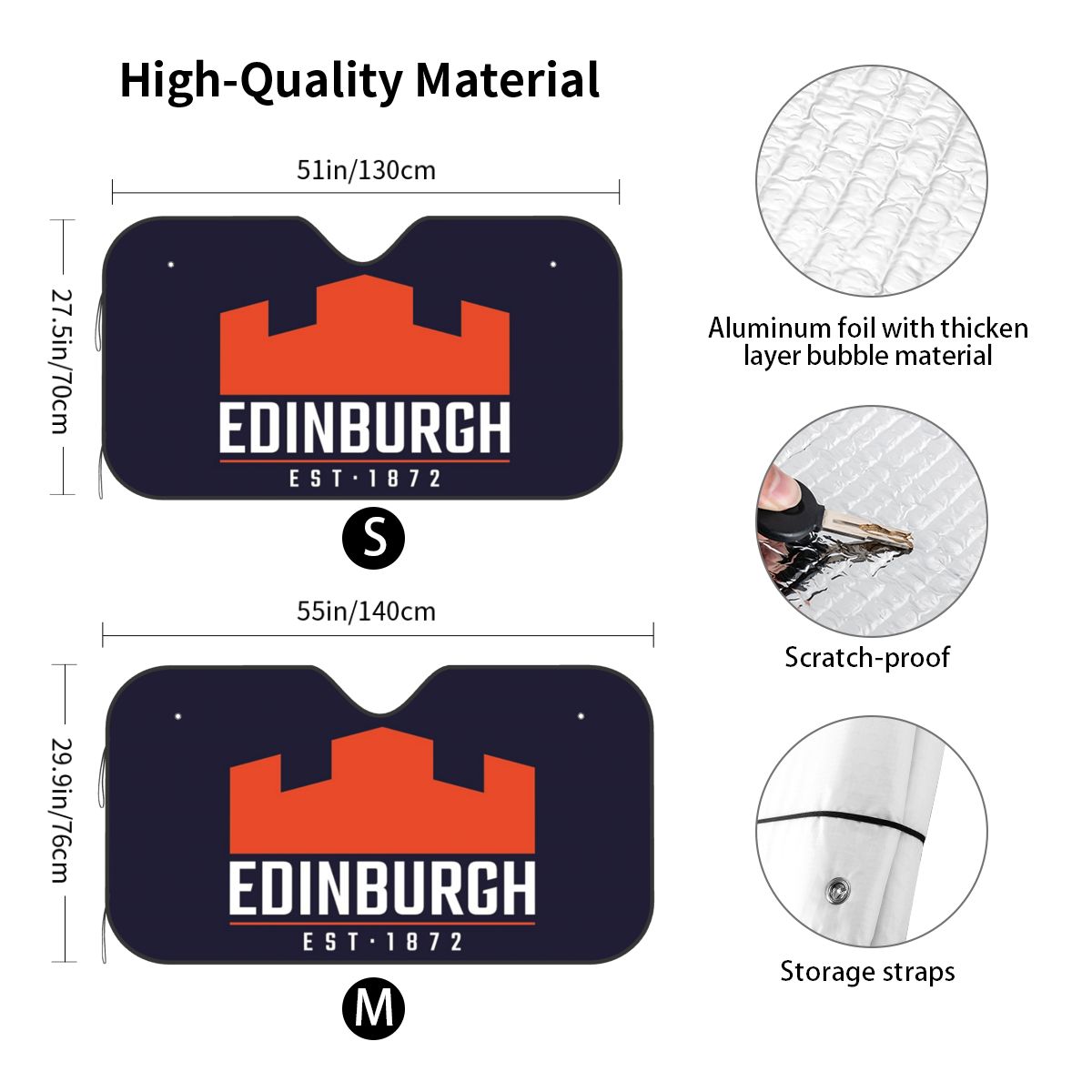The Edinburgh Rugby Logo 2 Sun - Car Accessories Edinburgh review and price
