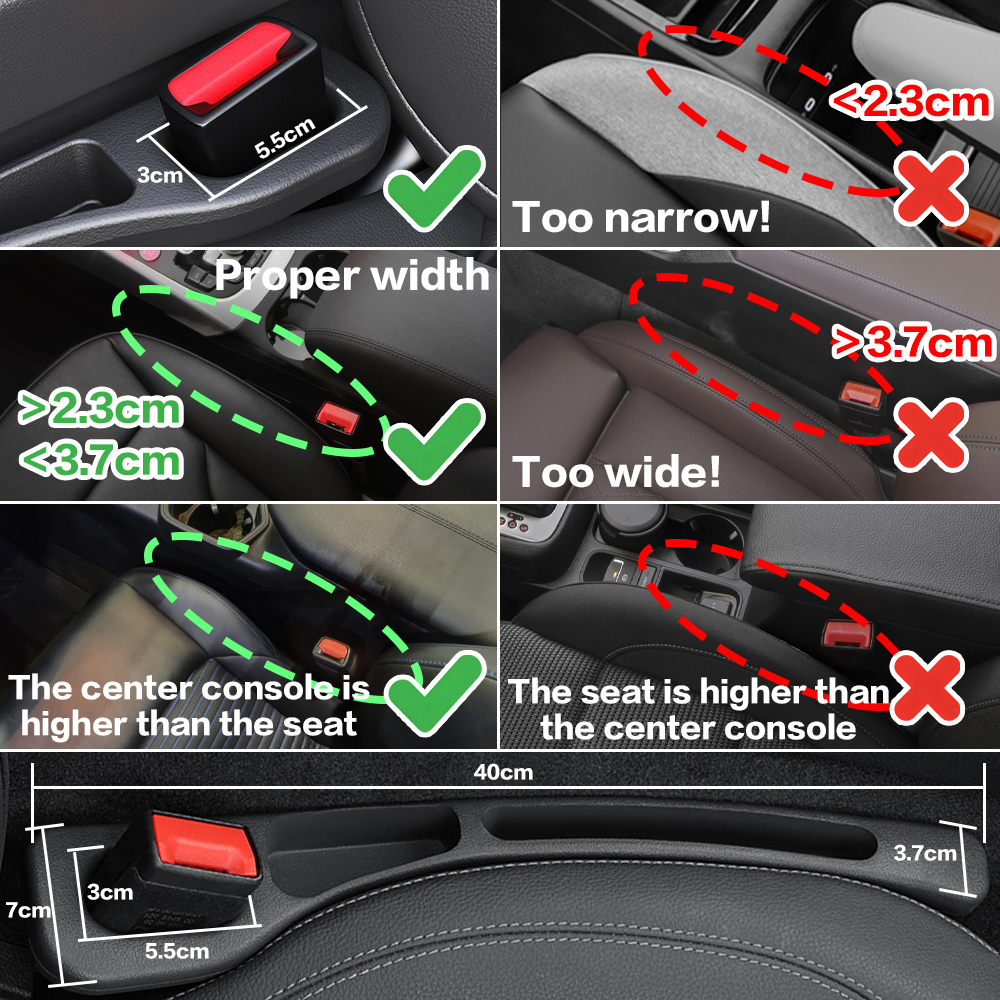 2X Car Seat Gap Filler Between - Car Accessories Quirky review and price