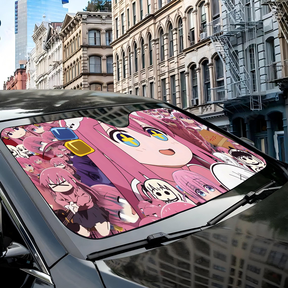 Anime B-bocchi The Rock Cartoo - Car Accessories Window review and price