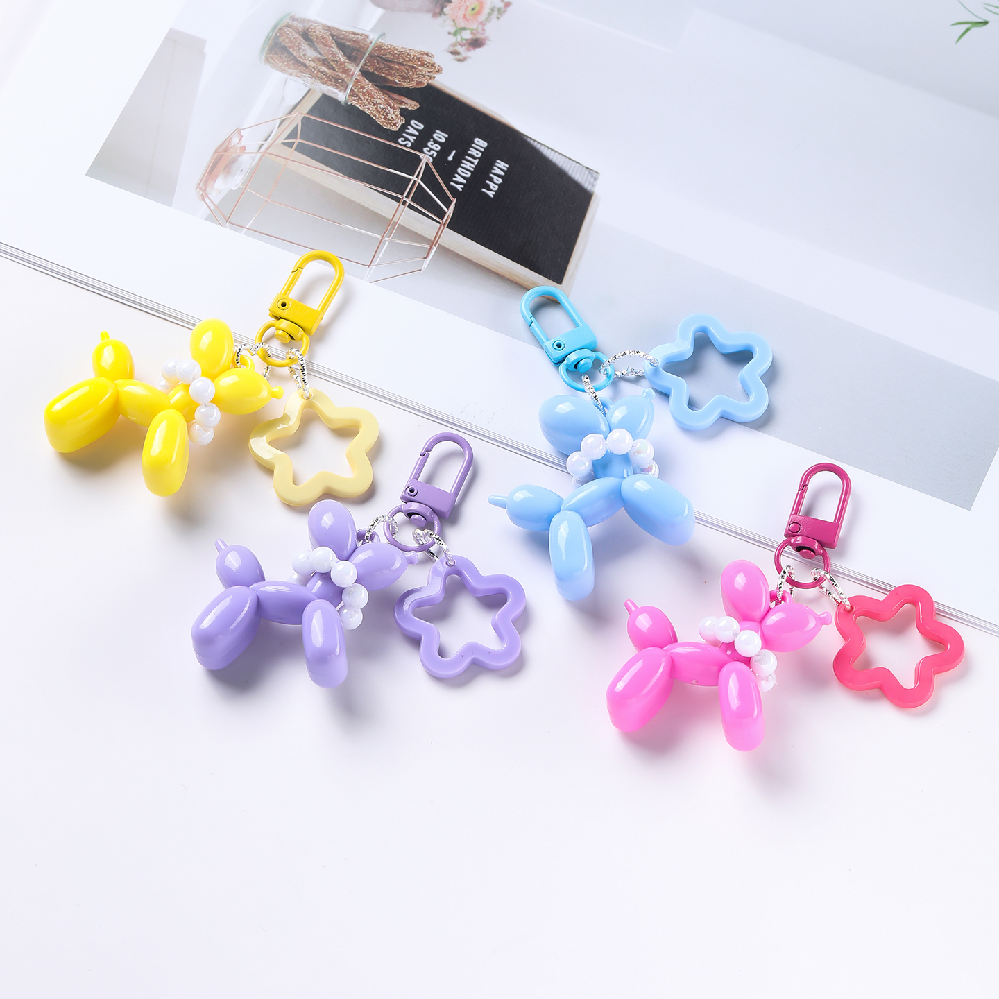 1pc Jelly Balloon Dog With Pea - Car Accessories Girl review and price