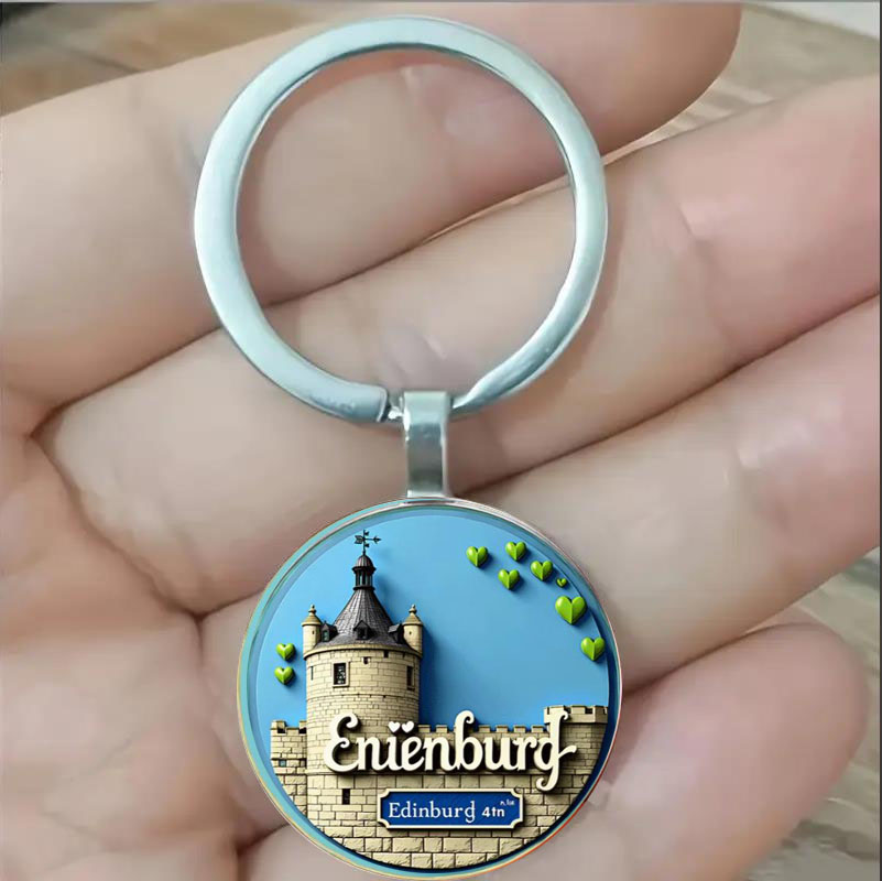 Round keychain, medieval style - Car Accessories Edinburgh review and price