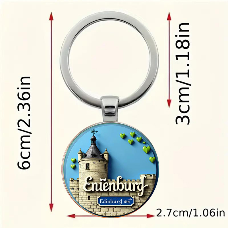 Round keychain, medieval style - Car Accessories Edinburgh review and price